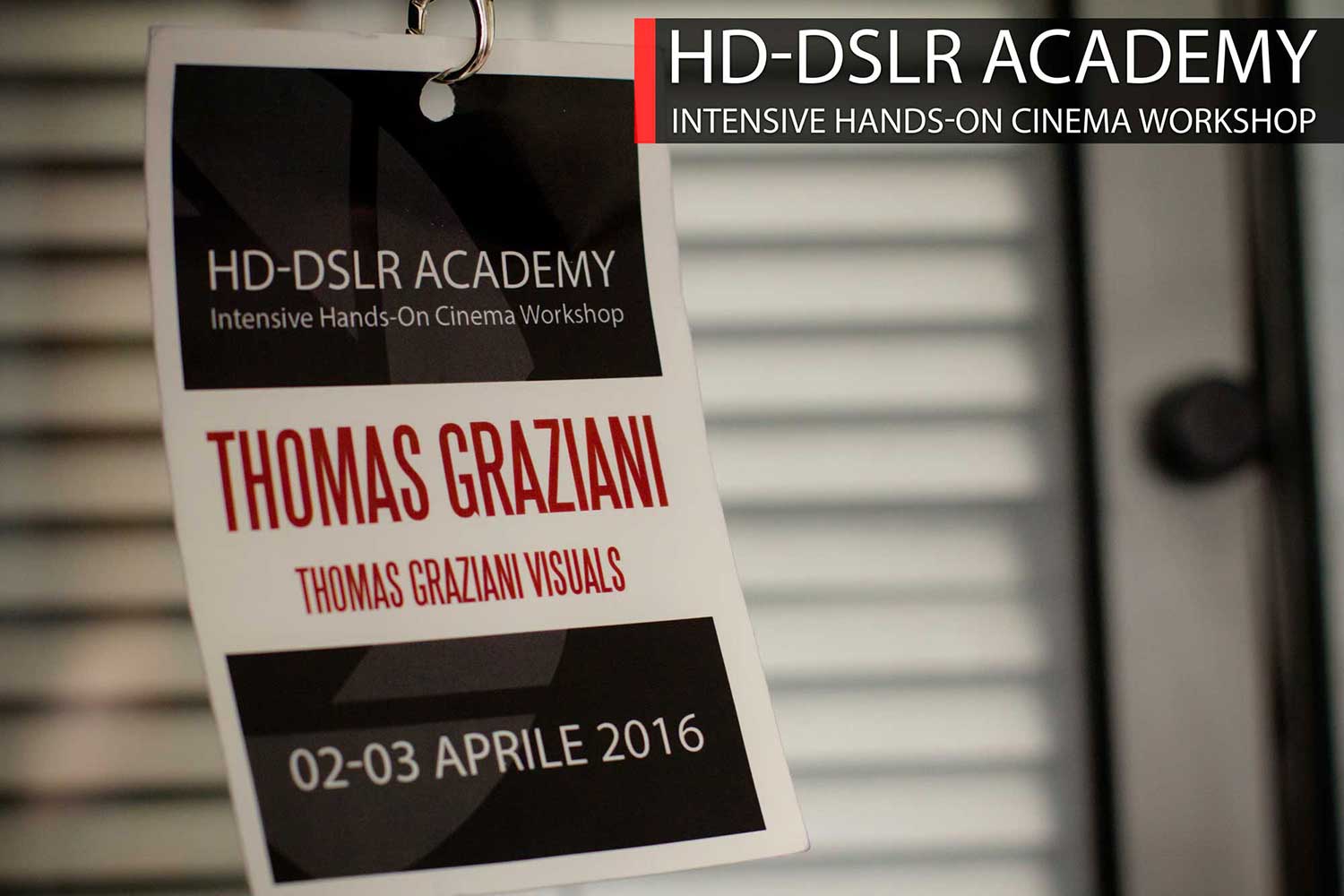 Corso di cinema professionale e workshop sul montaggio - HD-DSLR Academy